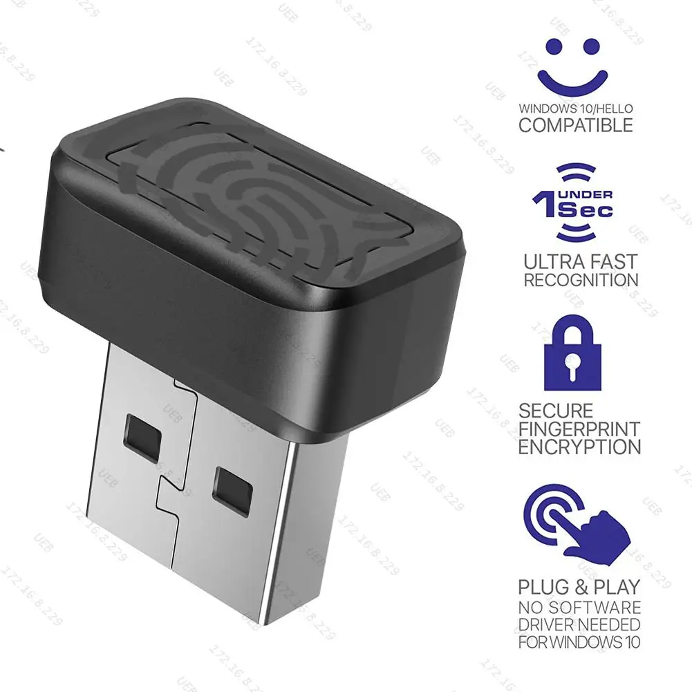 USB Fingerprint Key Reader For Windows 10/11 Hello Security Key Biometric Scanner PC Fingerprint Sensor Module Password Free