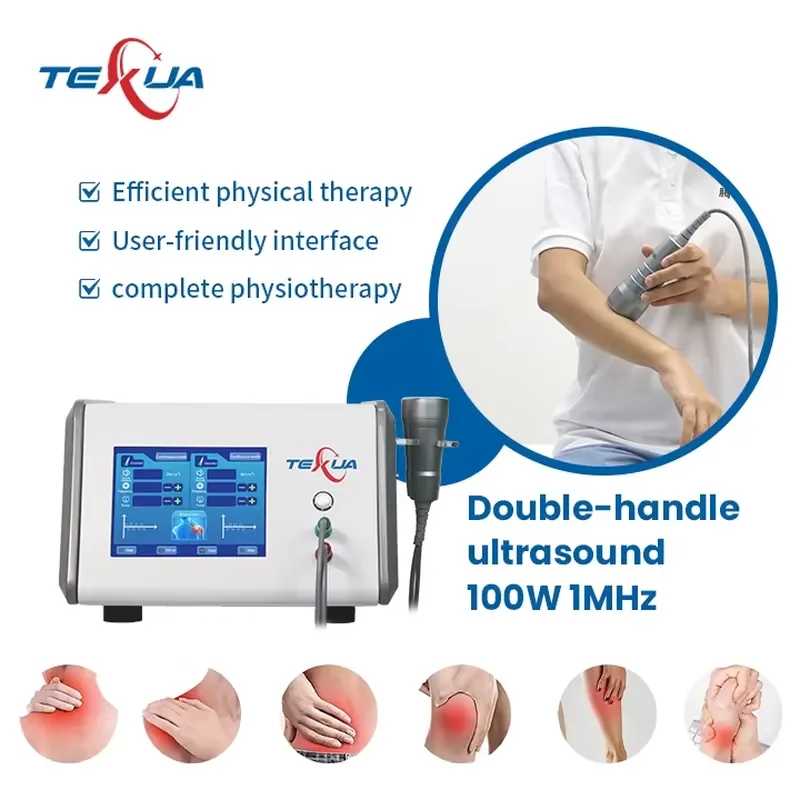 2 Handles Portable ShockWave Therapy Physical Machine Pain Relief Physical Therapy Equipments Treating physical