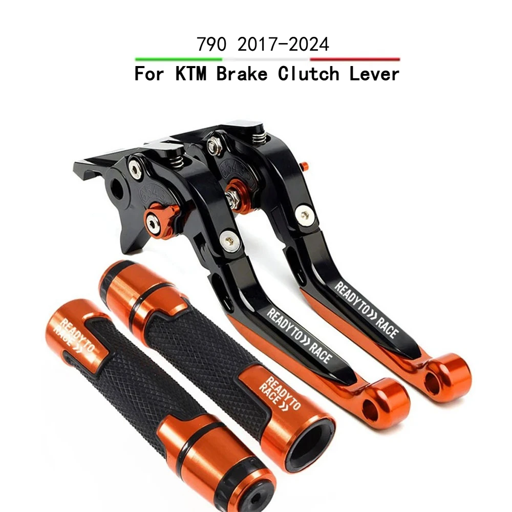 

For DUKE 790 2017-2024 790 duke R Motorcycle CNC Accessories Parts Folding Extendable Brake Clutch Levers Adjustable Handle Set