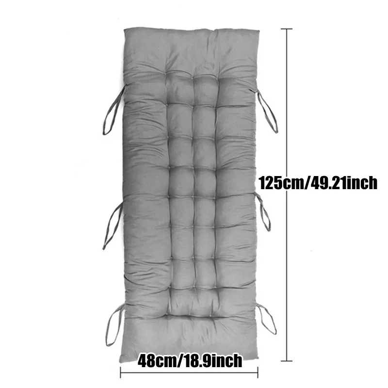 48x125x8cm Outdoor Garden Rocking Deck Chair High Back Seat Pad Chair Thick Sun Seat Pad Tatami Cushion Without Chair 방석