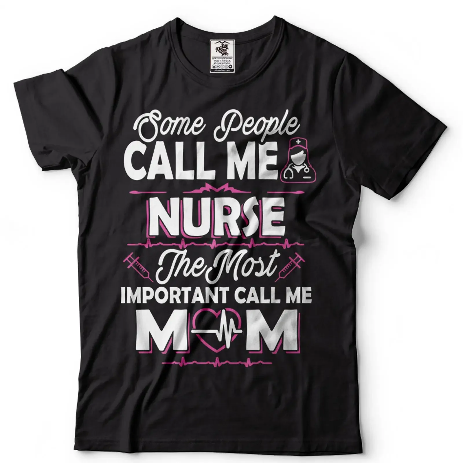 T shirt infermiera mamma miglior regalo festa della maglietta per vintage Washed Breathable Soft streetwear graphic