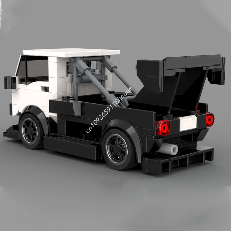 

243 шт. MOC Mitsubishi Time Attack Kei Truck City Champions супер автомобиль строительные блоки день рождения Рождественская игрушка в подарок