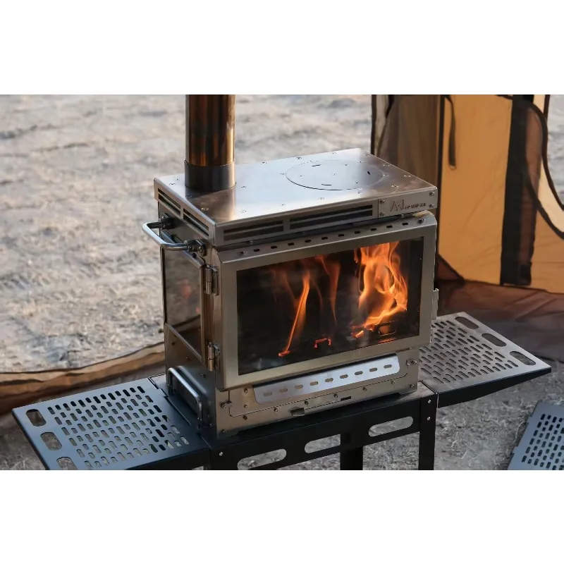 2026 Outdoor Wood-Burning Stove Environmentally Friendly Stainless Steel Cookware For Camping Hiking Touring Tent Heating Cookin