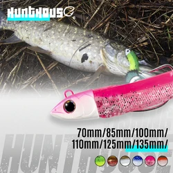 Hunthouse Barre T. Minnow 100mm 25g Silicone Soft Fishing Lure Artificial Bait Fishing Tackle For Bass Pike Leurre Souple LW216