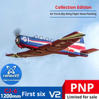 FMS 1200mm CJ-6 V2 Chinese Air Force Training Aircraft Performance Aircraft Remote Control Electric Fixed-Wing Aircraft Model