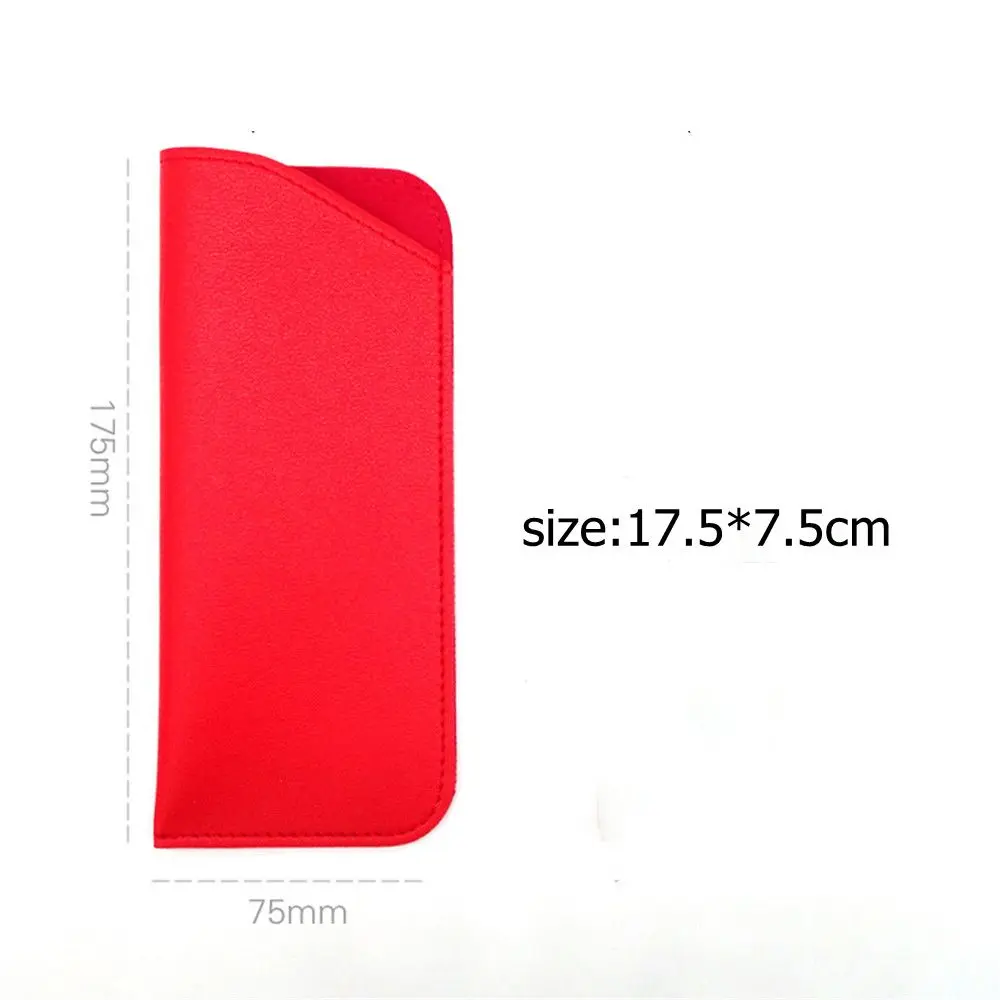 Glasses Protective Cover Soft Pouch Women Men Glasses Box PU Leather Sunglasses Case Glasses Bag image 5