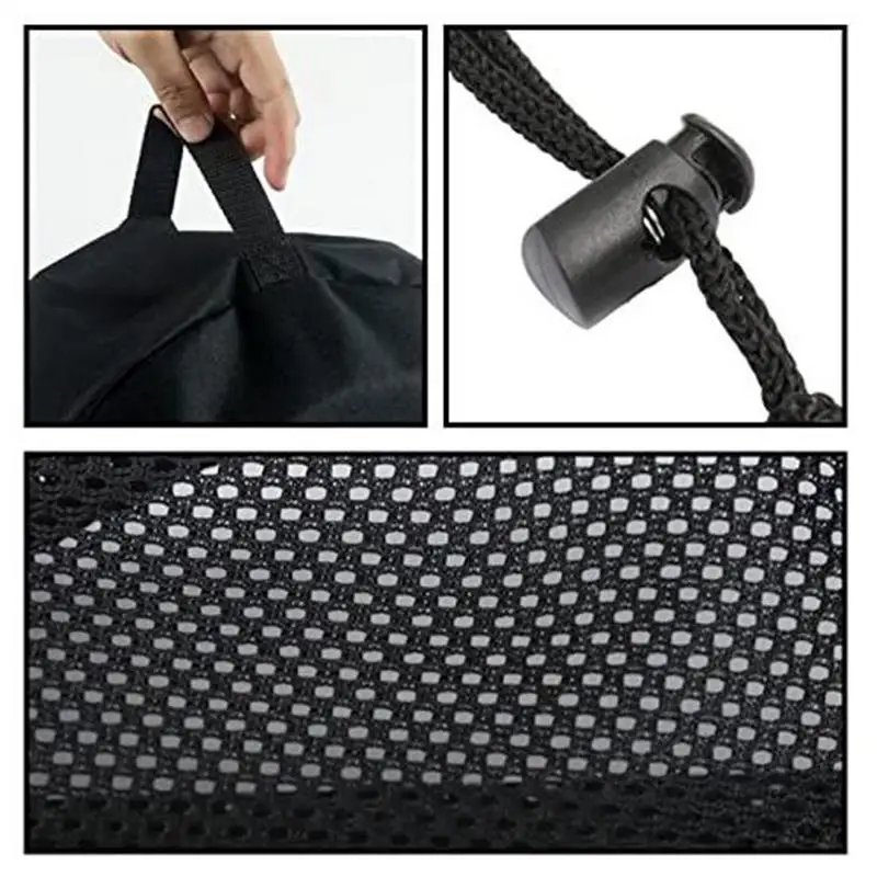 

RVs Motorhome Water Hose Storage Bag Multifunctional Portable Drawstring Mesh Bag Cable Storage Camping Traveling Foldable