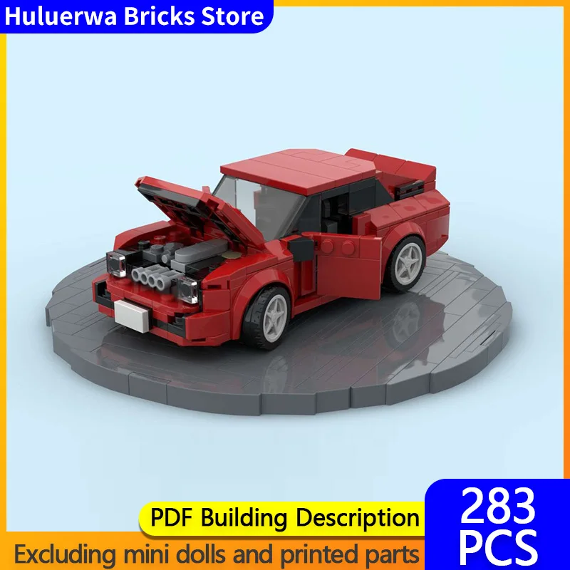 

Модель скоростного гоночного автомобиля MOC, строительные кирпичи, двухдверный спортивный автомобиль, модульная технология, детские праздничные подарки, сборка игрушек, костюм