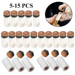 5Pcs/Pack 10/11/12/13mm Billiard Replacement Set Pool Cue Tips Pool Billiard Cue Stick Ferrules Screw-On Tips for Snooker