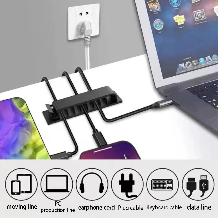 Computer Desk Wiring Arrangement, Desktop Dual-Use Cable Organizer, Dormitory Cable Tray, No Drilling Required