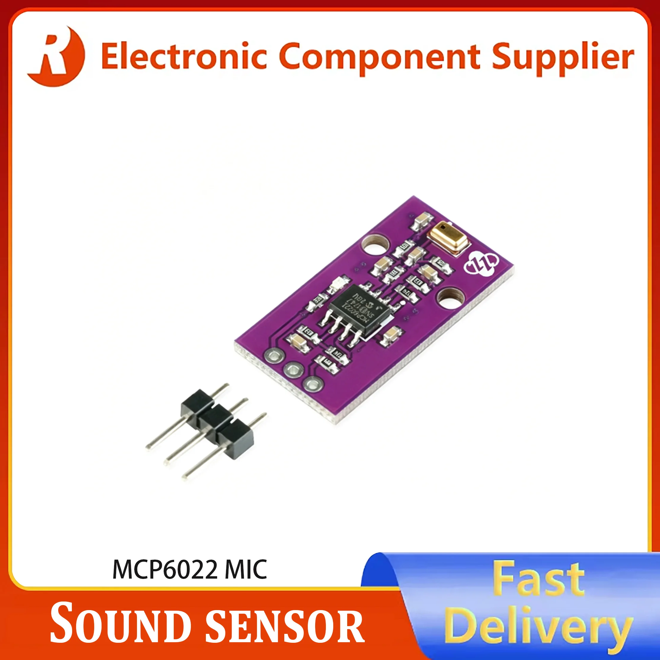 

1pcs MCP6022 MIC silicon microphone, audio sensor, rail-to-rail operational amplifier