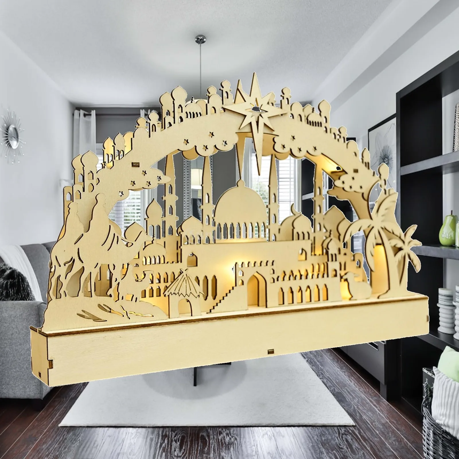 Ramadan Decoration Lamp Portable Desk Lamp Decorations for Home Bedroom Gift