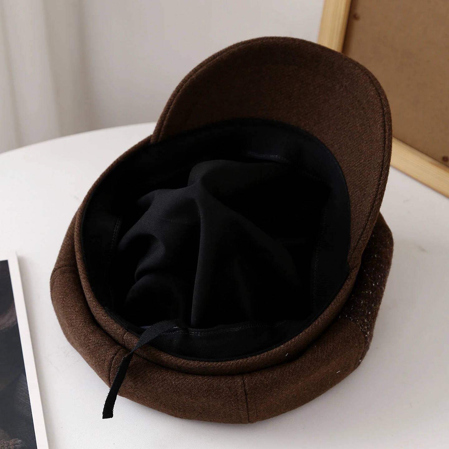 Boina de inverno para mulheres – Boné de jornaleiro octogonal espesso, chapéu estilo pintor à prova de frio, vintage quente para manter o inverno novo