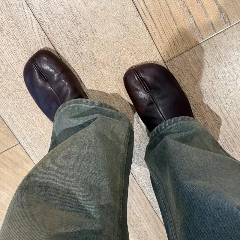 

Eilyken Spring Autumn Cosy Soft Leather Round Toe Woman Ankle Boots Square Low Heels Zipper Comfortable Shoes