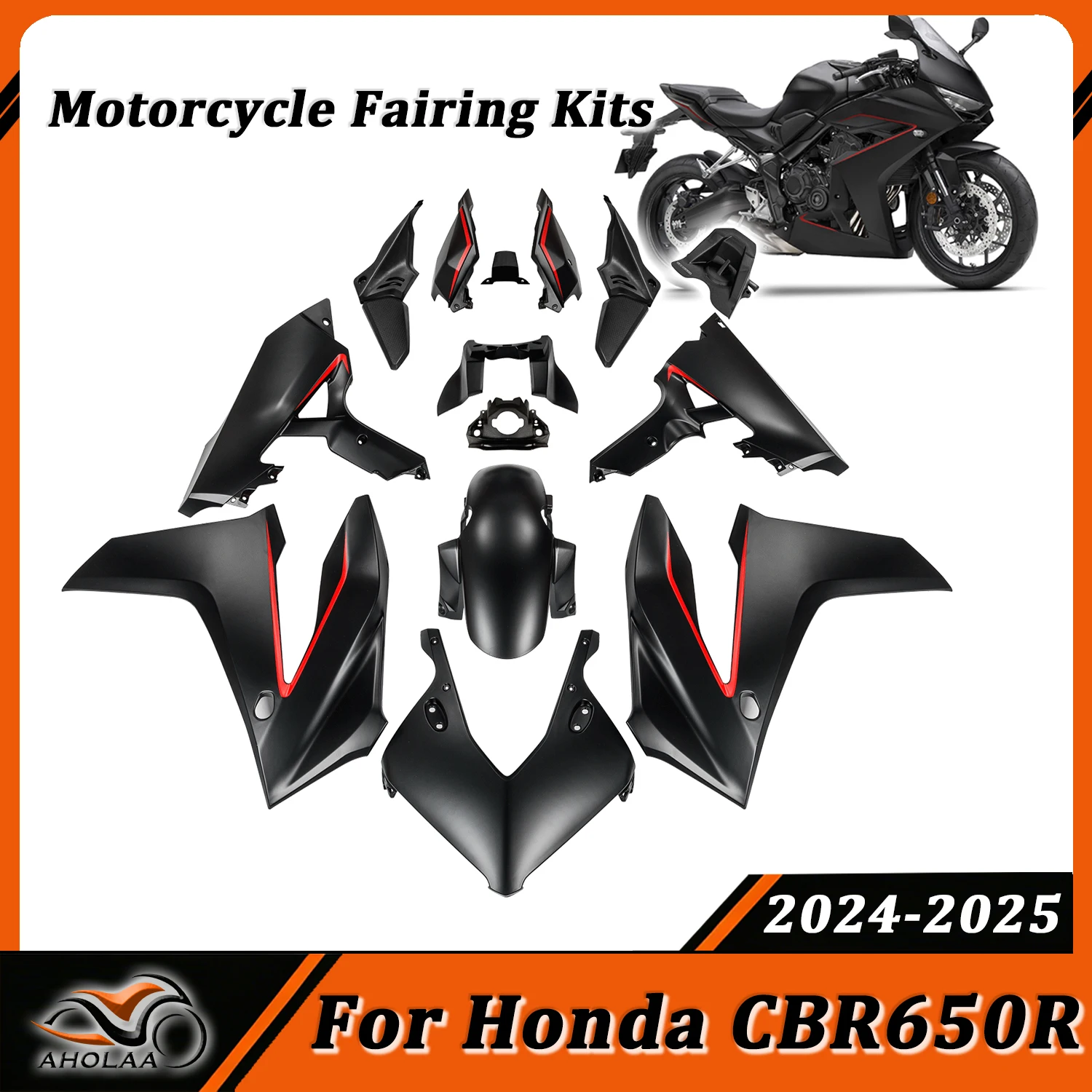

For Honda CBR650R cbr 650r 2024 2025 Motorcycle Full Fairing Kits Injection Bodywork Kits Panel Cover ABS Plastic