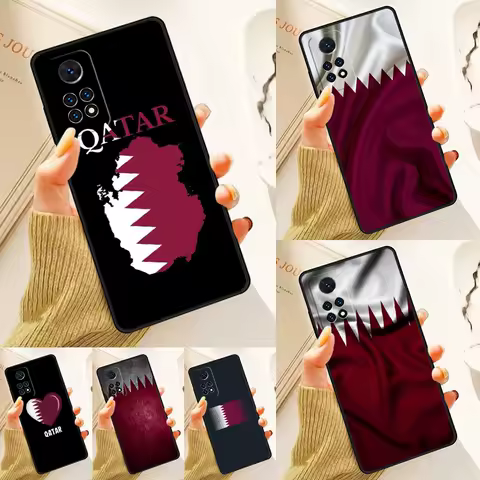 Qatar Flag National Banner Case For Samsung Galaxy S24 Plus S23 S20 S21FE Lite S22 Ultra Note 20 S8 S9 S10 Phone Coque
