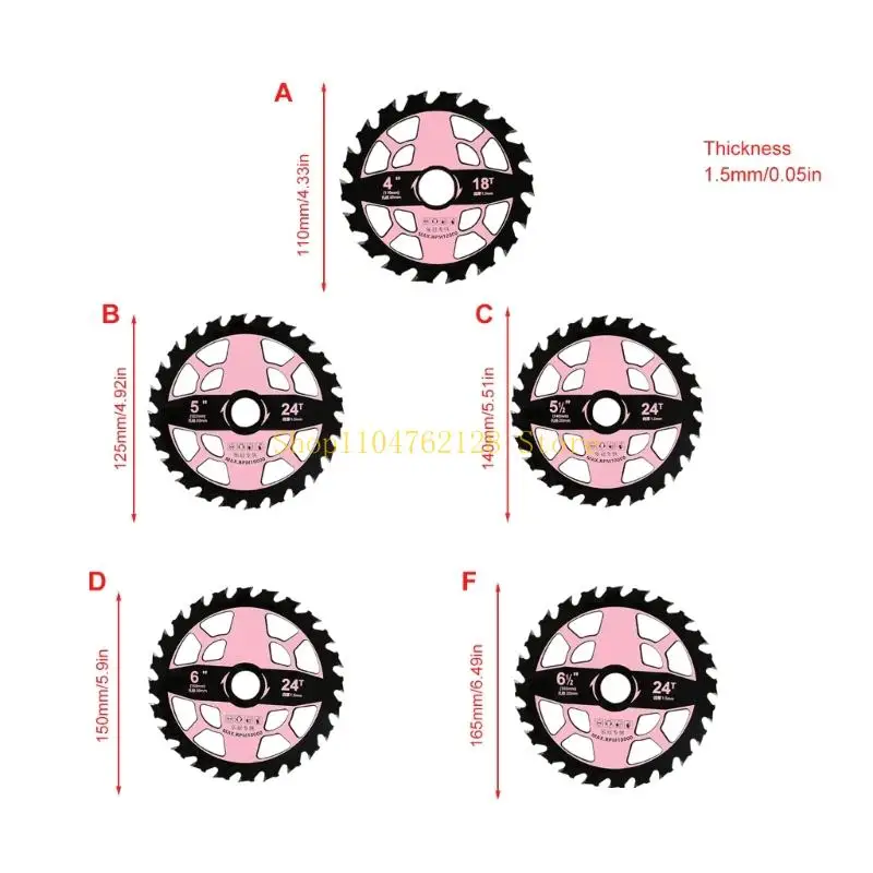 قرص شفرة قطع سبائك عالي الحدة لمشاريع النجارة والنجارة مع قطع أسرع بنسبة 50٪ وتشطيب سلس أفضل بيع #6
