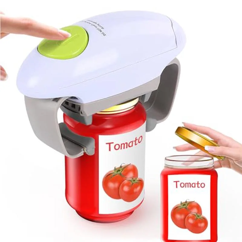 Higher Torque and One Touch Electric Jar Opener Easy Remove Almost Size Lid with Auto-Off, Powerful Bottle Opener for Arthritic