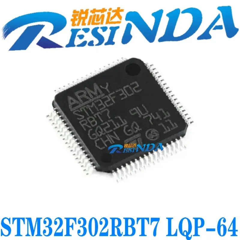 STM32F302RBT7 package LQFP64 72MHz microcontroller MCU 32-bit flash microcontroller chip