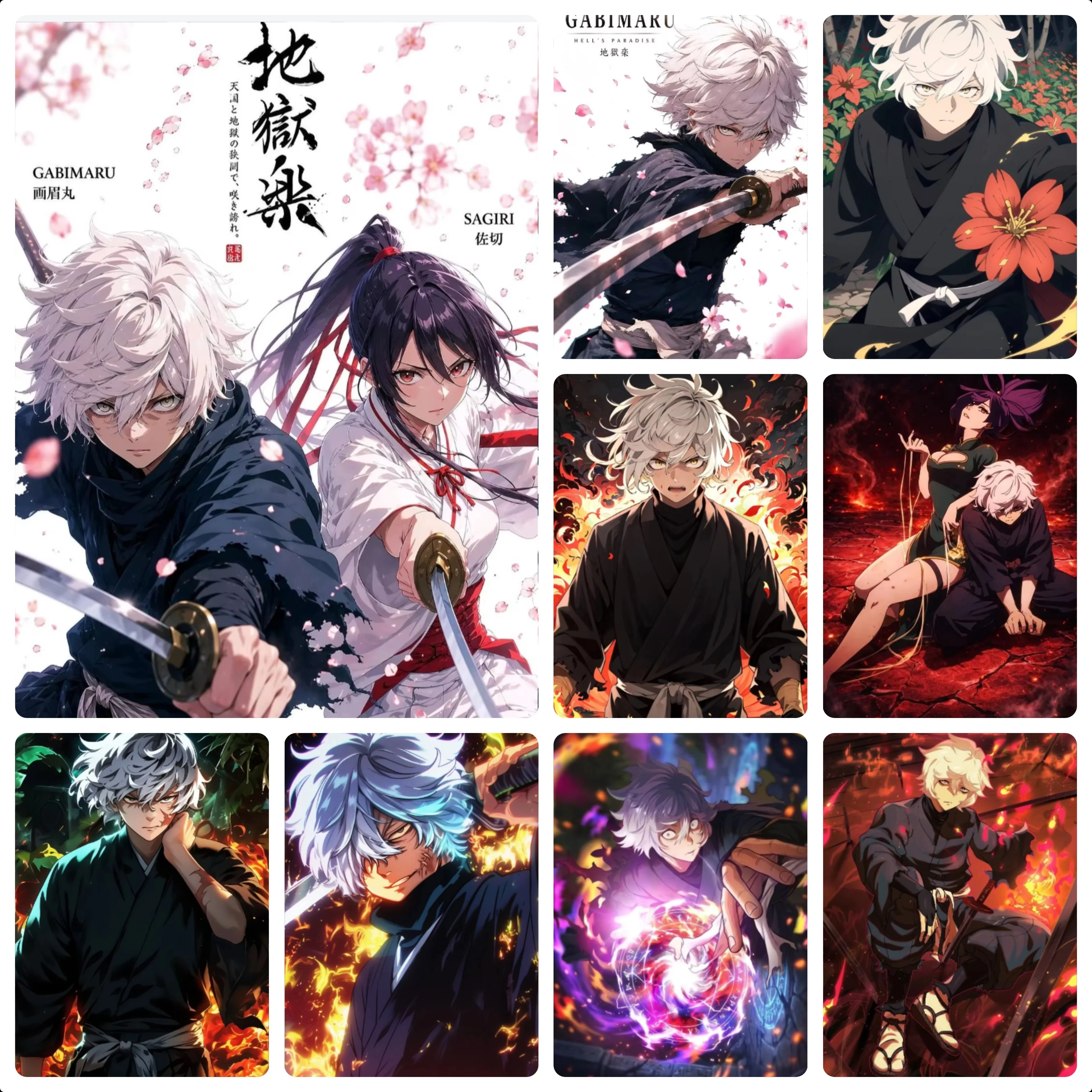 Hell's Paradise Anime Character Jigsaw Puzzles 500/1000/1200/2000PCS Handmade Art Gameroom Bedroom Home Decor Birthday Gift