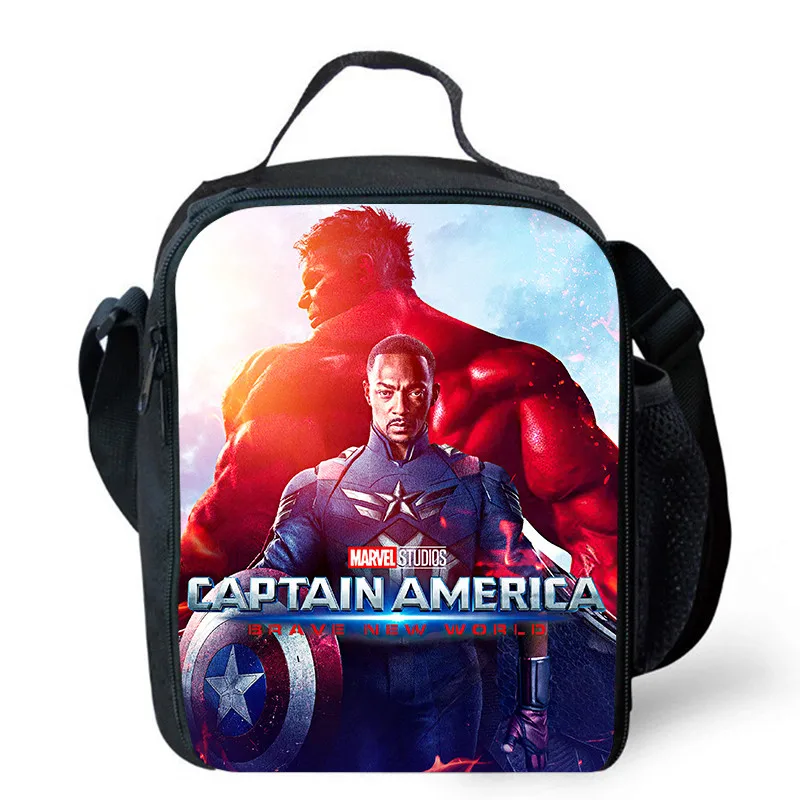 Lunch bags for Child,Cartoon Captain School Picnic Bags for Girls Boys,Large Kids Insulation Cooler Bags for Aged 4-10 years