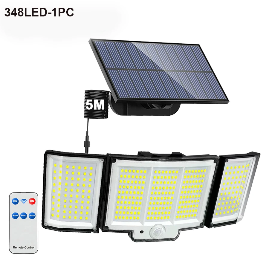 Newstyle 348LED Solar Security Light Black 10