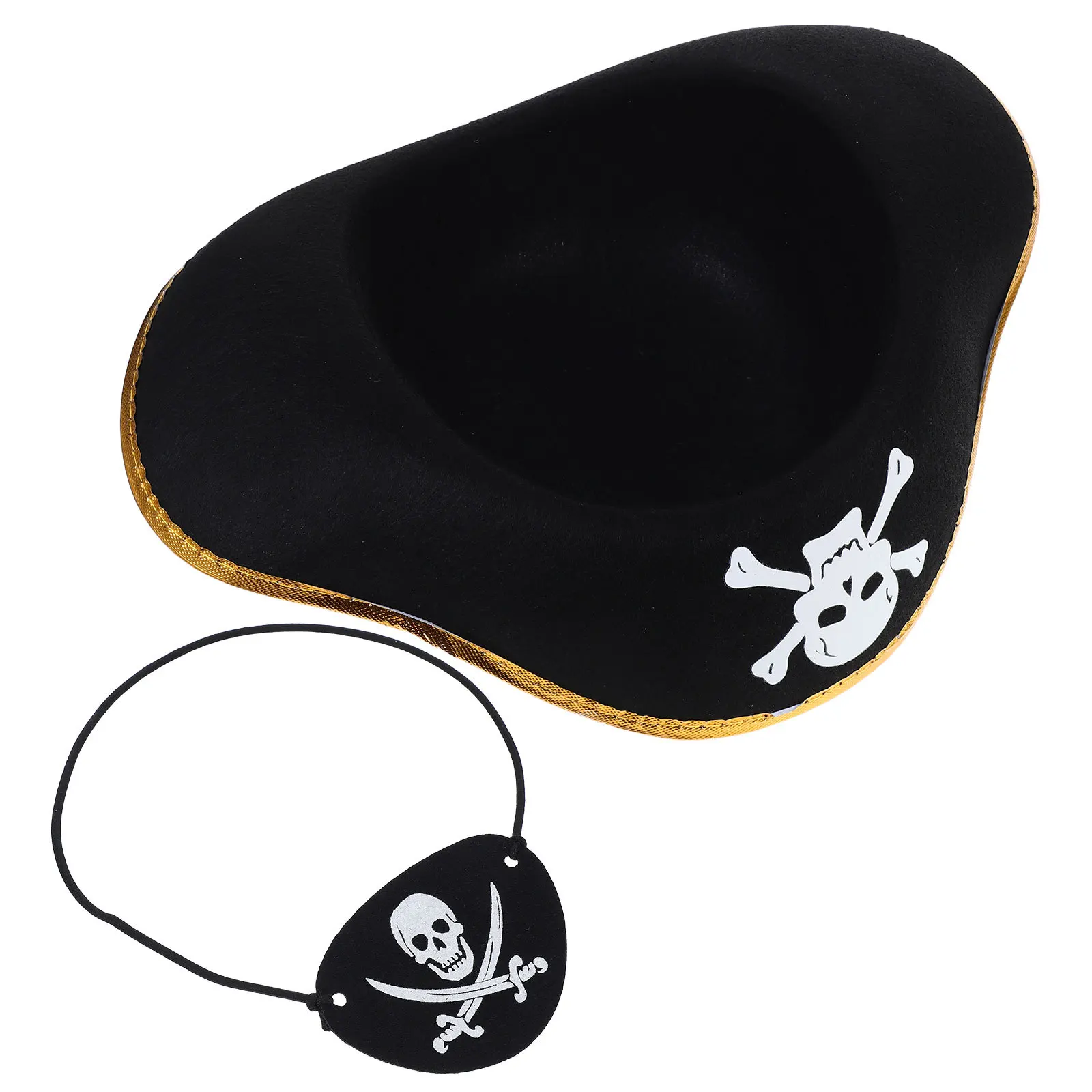 2 stuks piraat kostuum accessoires hoed schedel ooglapje set kinderen volwassenen cosplay halloween feestartikelen piraat Valentijnsdag hoed