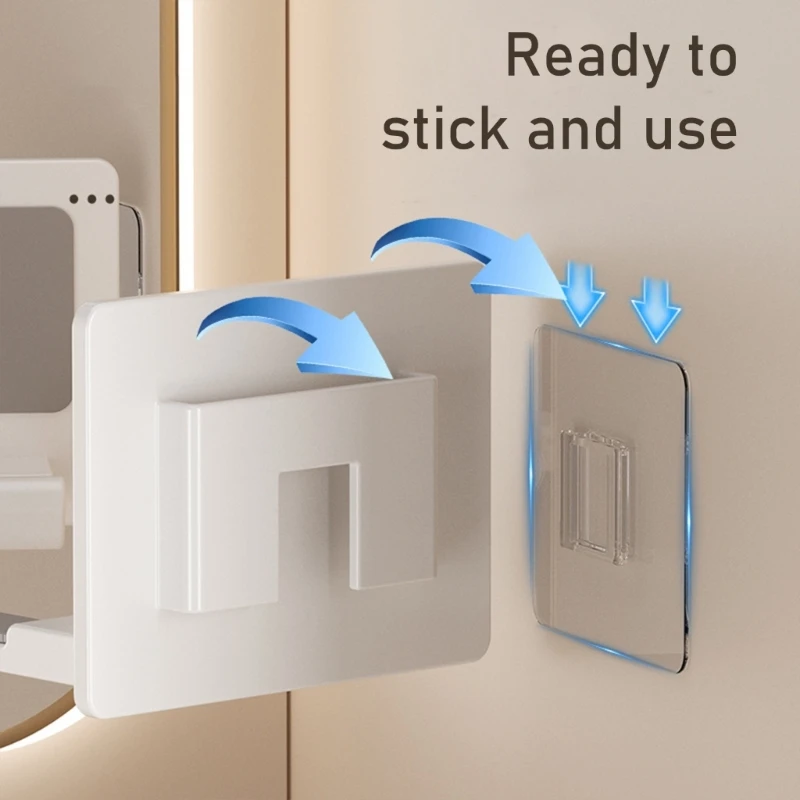 Without Drilling Easy Installation Hair Dryer Holders with Adjustable Designs for Hotel and Home Aluminum Plastic KXRE