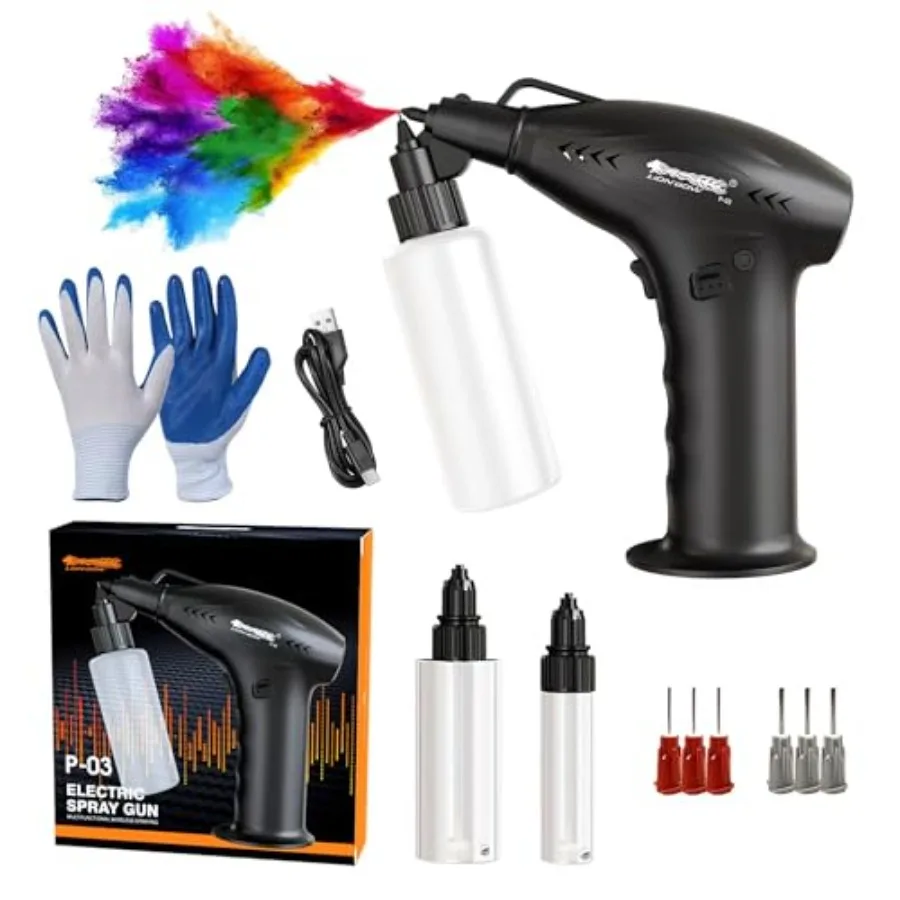 Pistola pulverizadora de pintura eléctrica de mano con alta potencia y diseño inalámbrico portátil para reparación de pintura de gabinete de pintura de coche