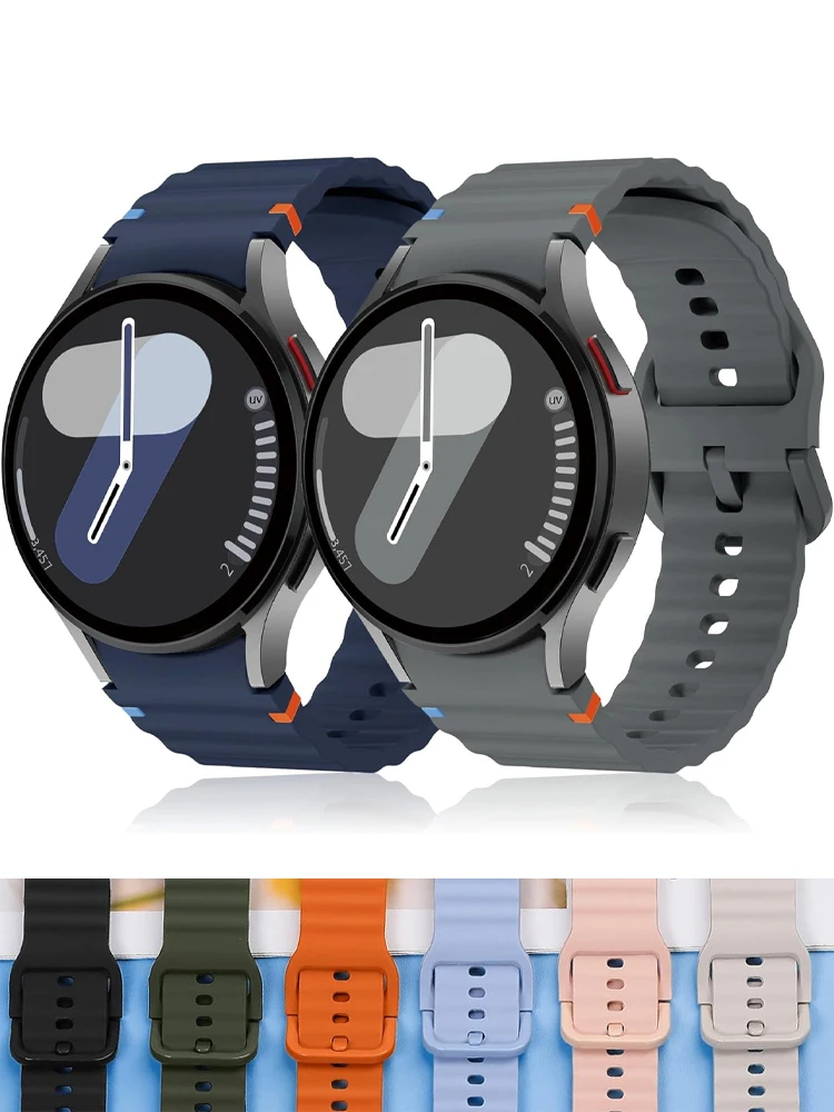 Offizielle Website-Armbänder für Samsung Galaxy Watch 7/FE/5 Pro/4/6 44 mm 40 mm Sportgürtelarmband Correa Galaxy Watch 6 Classic Band