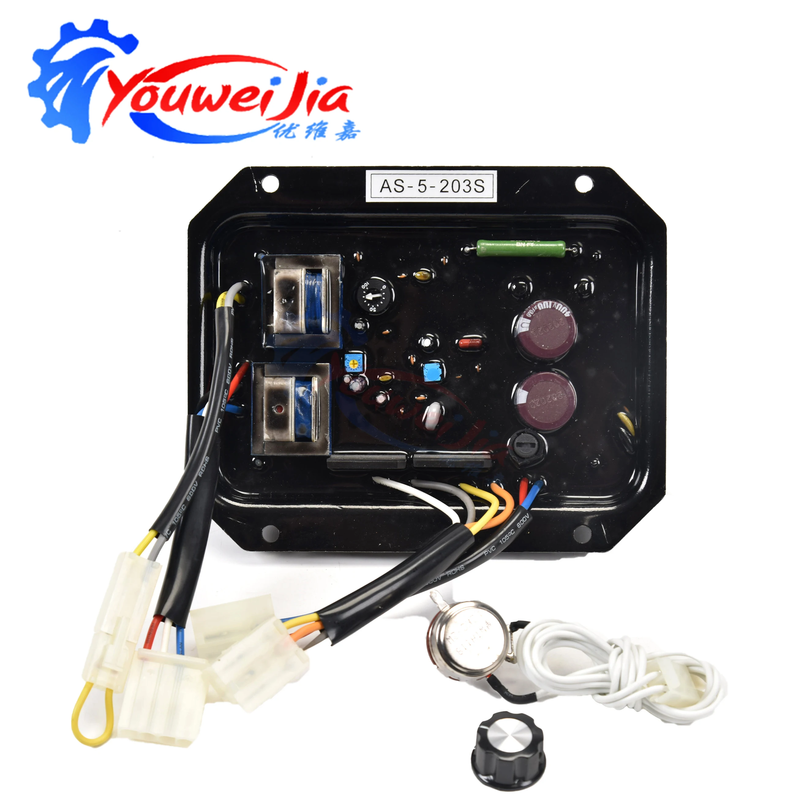 

Denyo AVR AS-5-203S Brushless Stabilizer Control Module Parts Denyo Generator Set Automatic Voltage Regulator