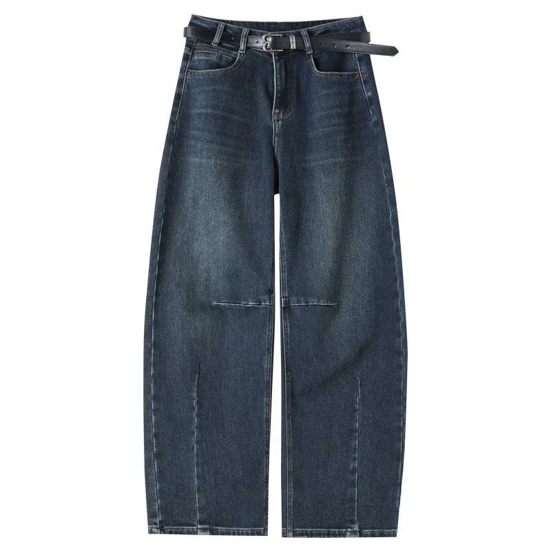 سروال Nezha الدافئ المبطن بالصوف من قماش الدنيم للتخسيس