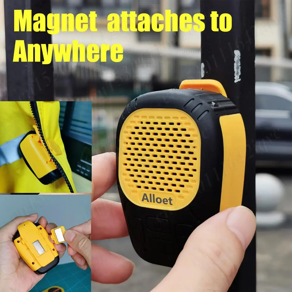 Wearable Bluetooth-Compatible5.3 Speaker Built-in Mic Mini Speaker Magnetic Clip-On Wireless Portable Speaker for Cycling/Hiking