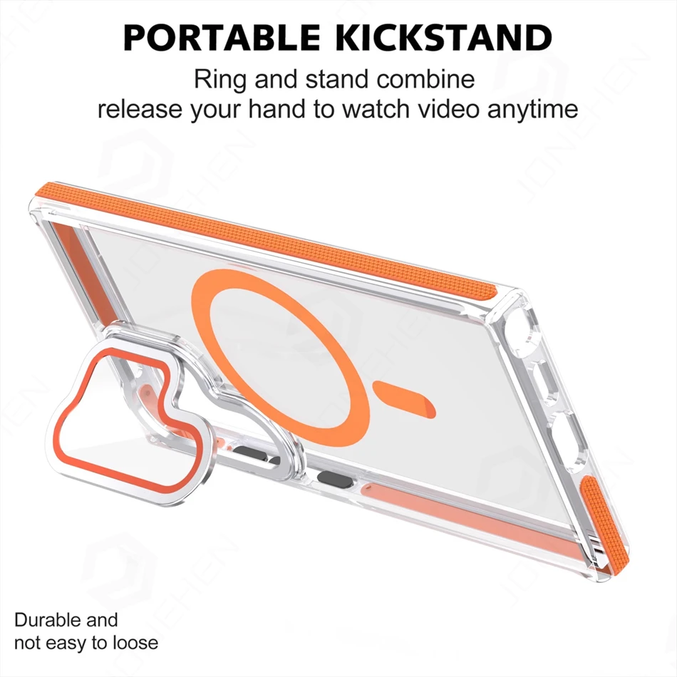 Magnetic Camera Lens Holder Transparent For Magsafe Shockproof Case For Samsung Galaxy S25 Plus S24 S23 S26 Ultra Armor Cover - view 6