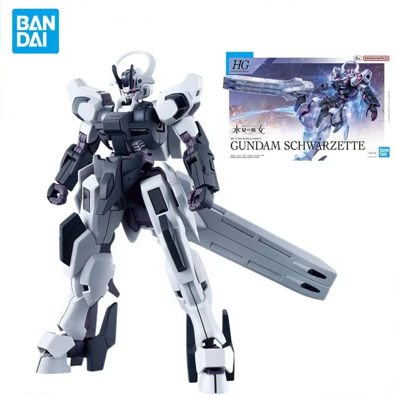 Bandai-Figurine d'action Gundam SCHWARZETTE HG TWFM, modèle d'assemblage, jouets en PVC, cadeaux à collectionner, en stock, original, 1/144