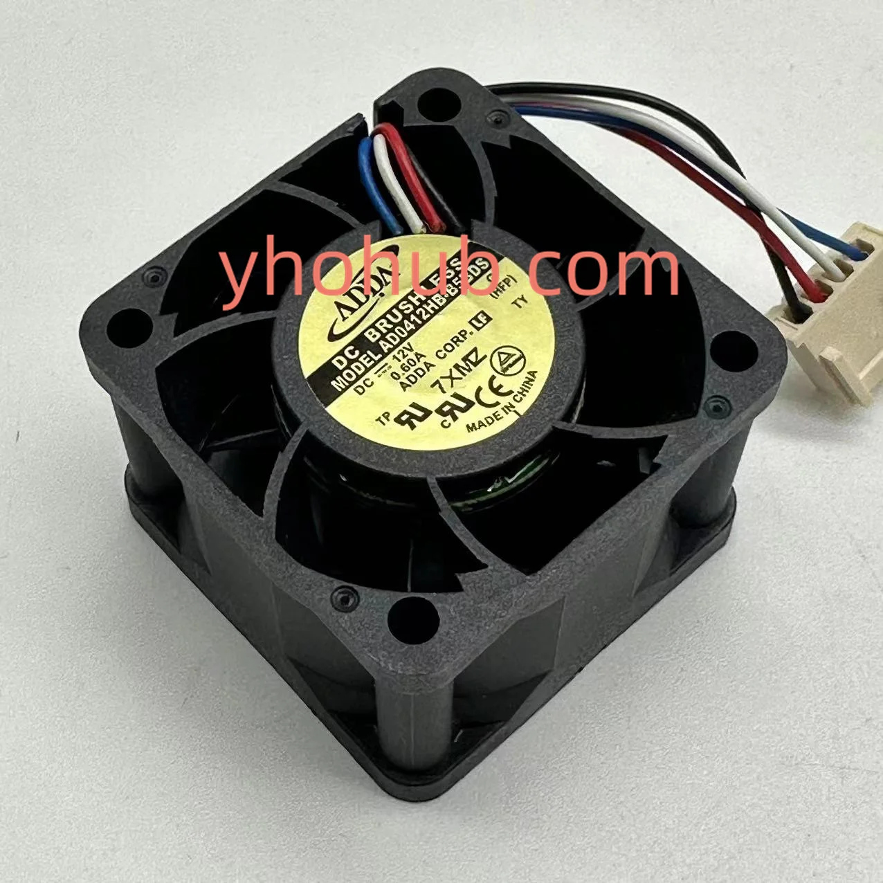 

ADDA AD0412HB-B5BDS DC 12V 0.60A 40x40x28mm 4-Wire Server Cooling Fan