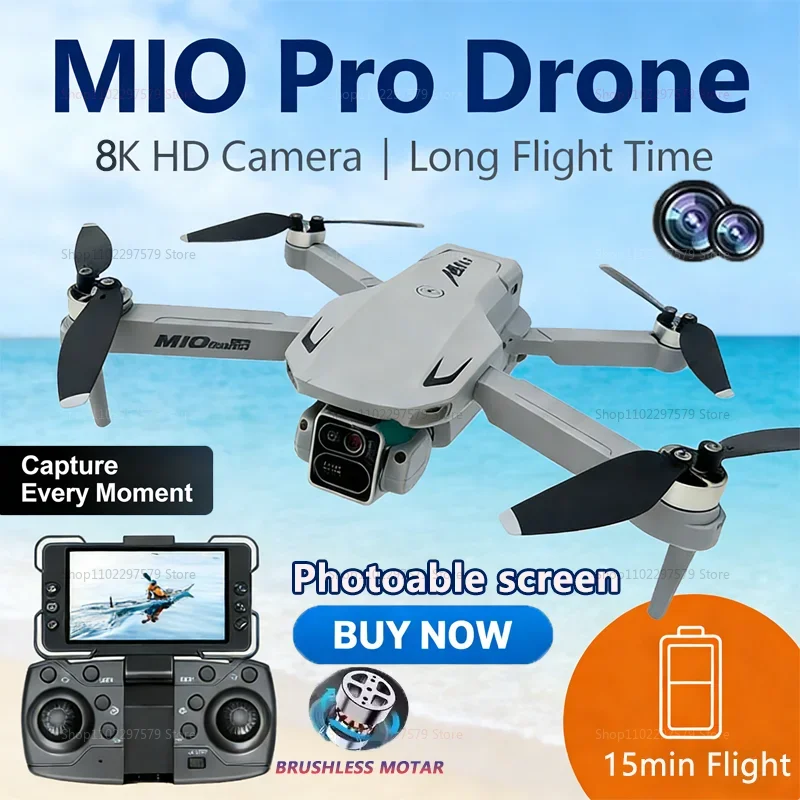 Professional M10 Drone 8K HD Brushless Motor Camera FPV Remote Control UAV Quadcopters Four Rotor Helicopter Toys For Beginners