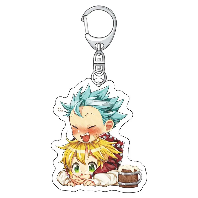 Anime fans gifts Nanatsu no Taizai of Wrath Melioda Lyonnais Hock Diane anime peripheral acrylic keychain pendant 6CM - view 2
