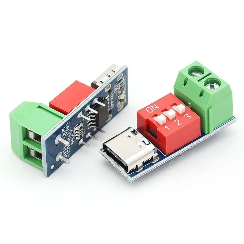 1/10/20pcs Type-C PD QC Trigger 5V~20V Dial Code Adjustment DC Voltage Power Module Dial Adjustment Voltage Fast Charging Decoy