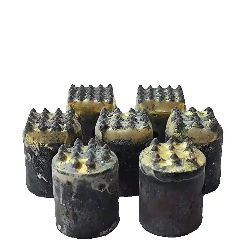 Pneumatic chisel hammer head for stone, lychee finish, roughening head, impact hammer with alloy sleeve for concrete chiseling