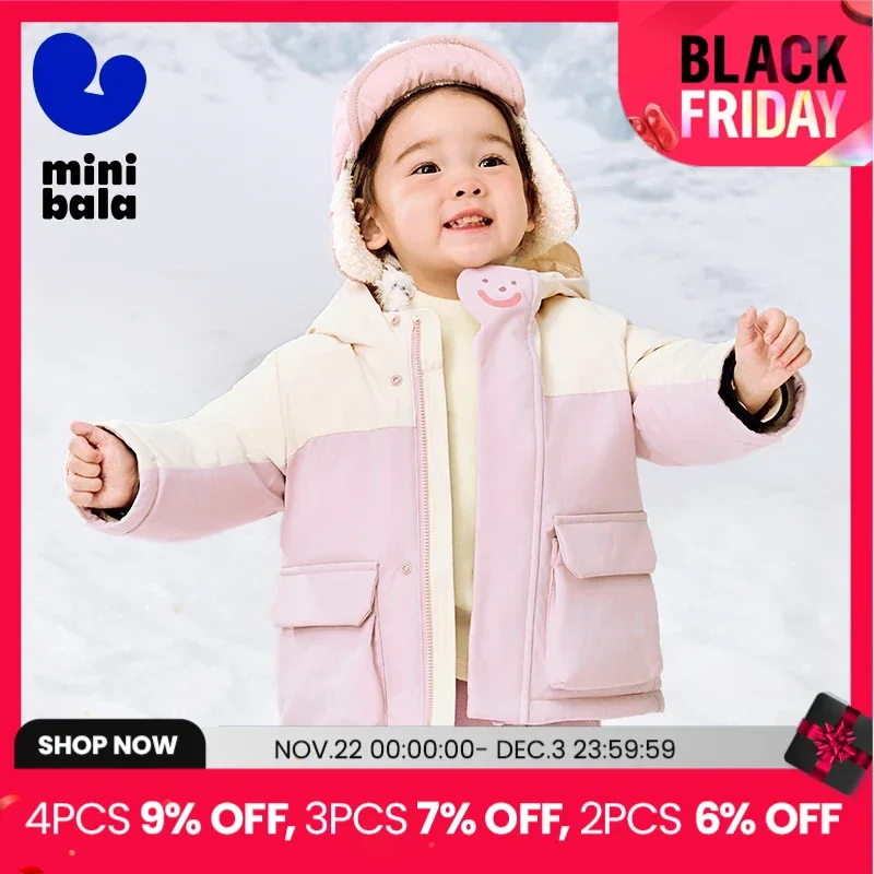 Mini Bala Heating Down Jacket for Children 2024 Winter New Baby Thick Warm Down Jacket.