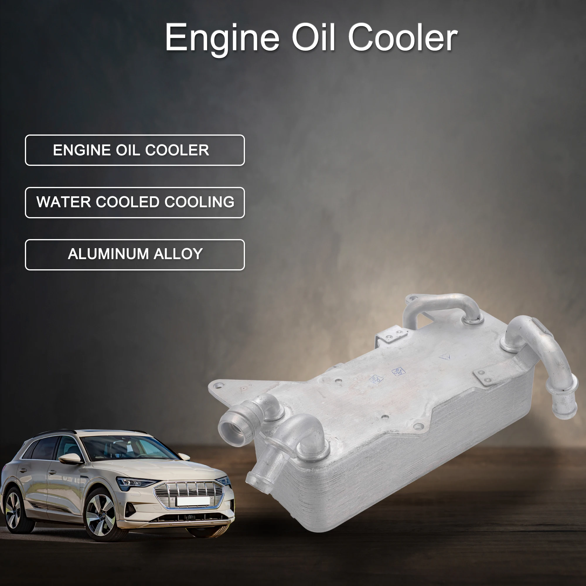 مبرد زيت المحرك UXCELL لمبرد زيت ناقل الحركة Audi A6 Quattro No.4H0317021H #2