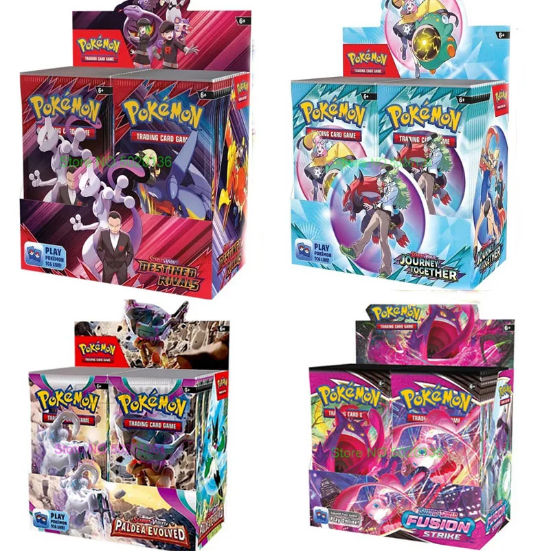 Pokemon Destined Rivals Paldea Evolved Journey Together Paradox Rift Silver  Tempest Astral Radiance Brilliant Stars Booster Box - AliExpress 26