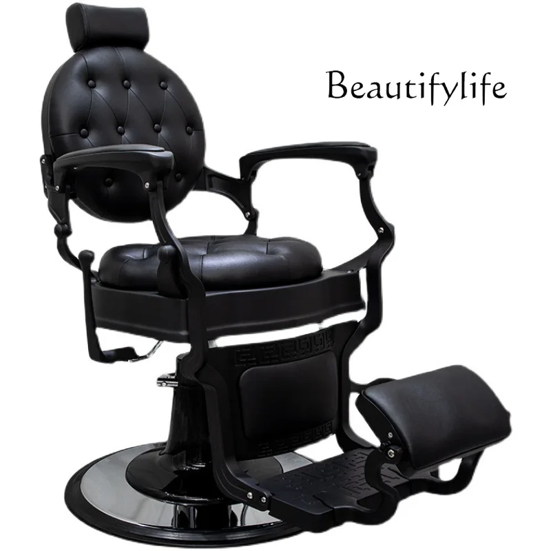 A multi-functional back chair with lifting and reclining hair cutting chair for barber shops