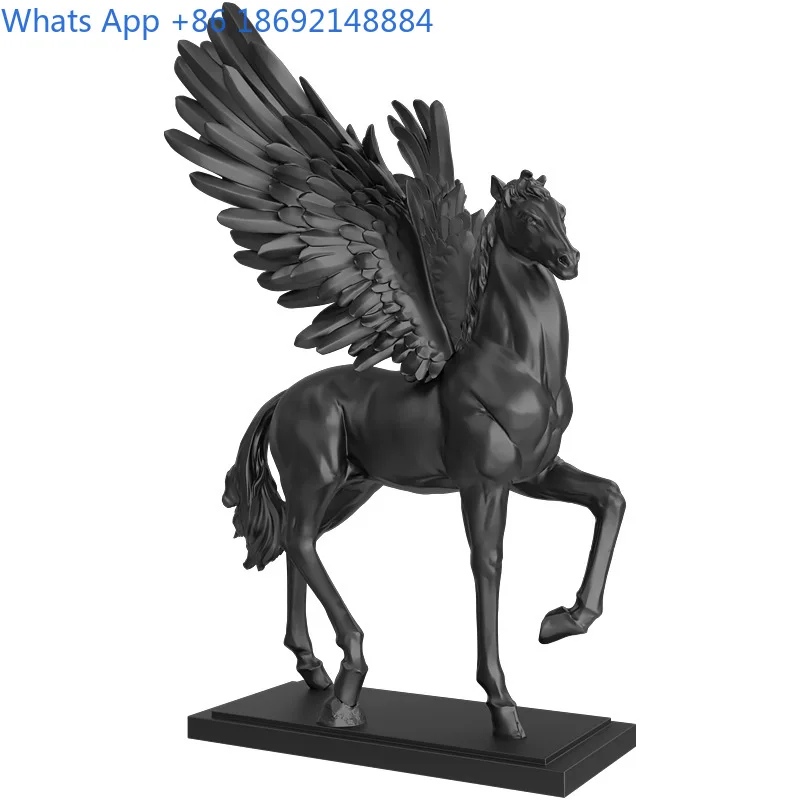 Creative Horse Figurine Modern Luxury Living Room TV Cabinet Decorative Item for Office Moving House Opening Gift