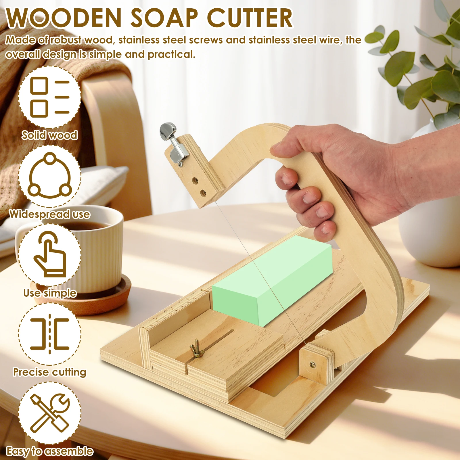 Wooden Soap Cutter Professiona - огляд і ціна Soap Making Starter Kit
