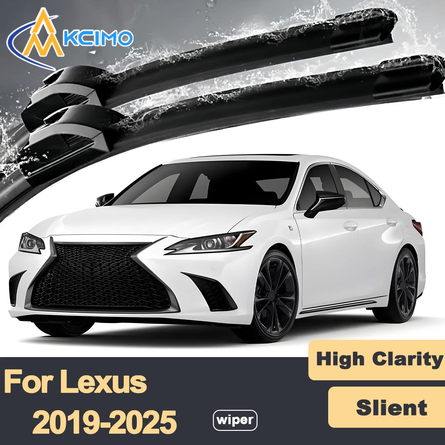

Premium Rubber Durable Silent Windshield Wiper Blades 2pcs for Lexus ES XZ10 2019-2025 Front Wiper Blades Set
