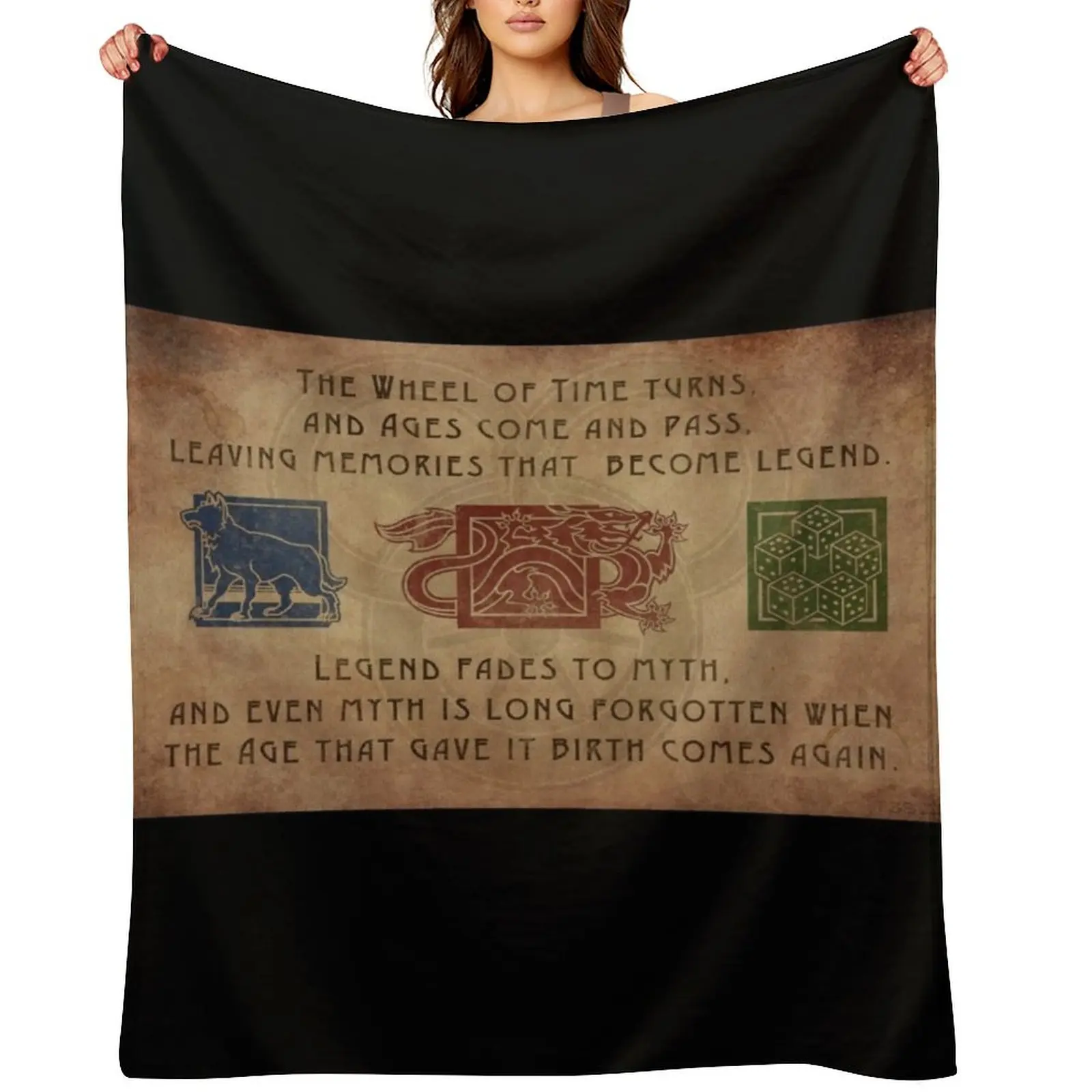 

the wheel-of time Throw Blanket Baby Decorative Sofas Blankets For Bed For Sofa Thin Blankets