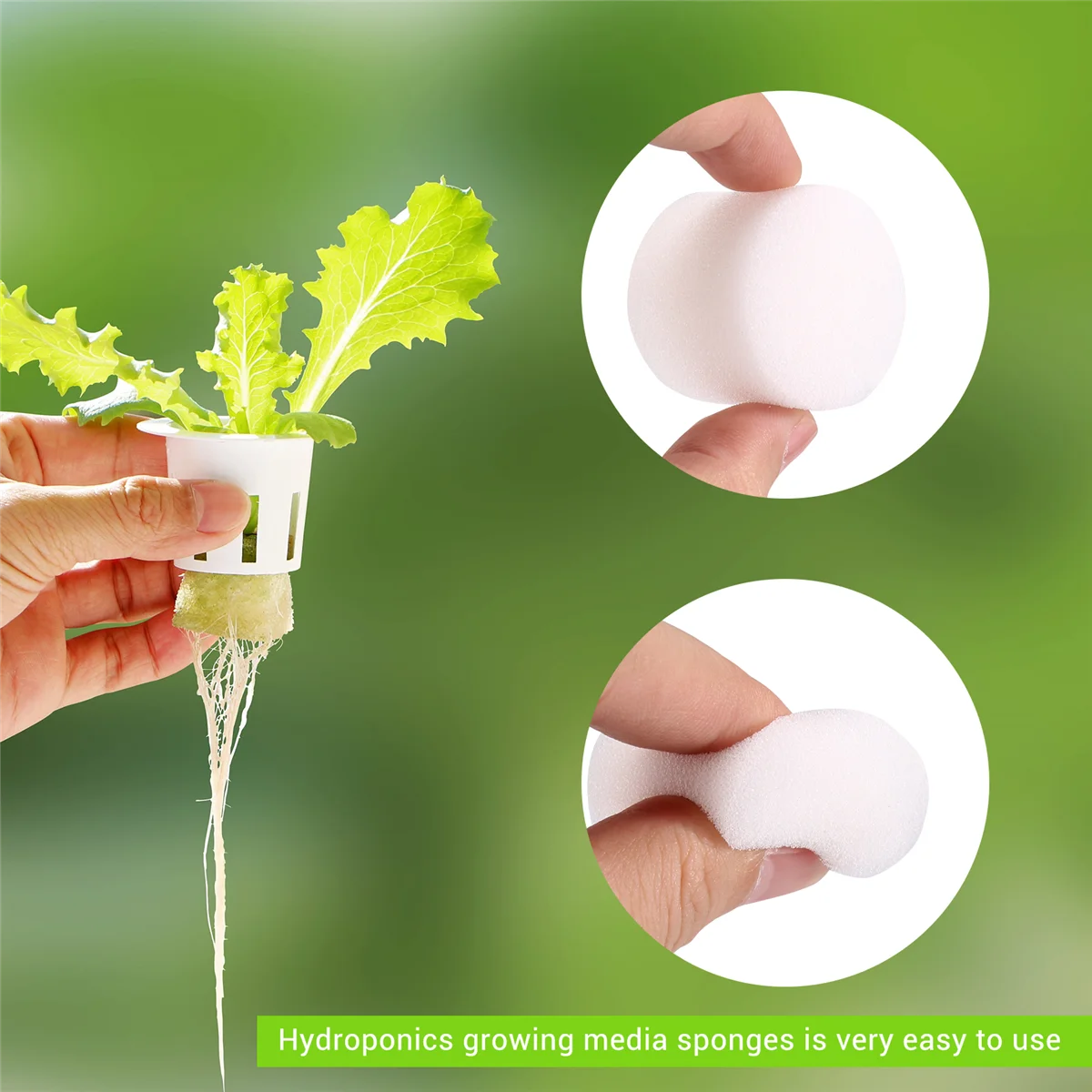 100Pcs/Set Hydroponic Gardening Plant Tools Planted Sponge Vegetable Cultivation System 32X30mm