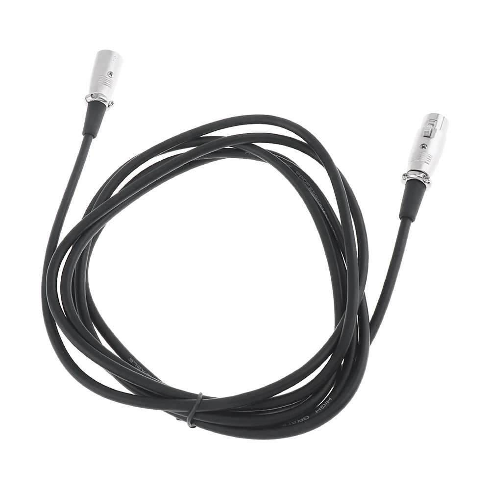 2m 3 Pin XLR maschio a femmina cavo di prolunga per microfono cavi di prolunga Audio cavo linea filo nero per microfoni 6mm